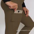 Brun fuld sæde silikone kvinde ridning bukser strømpebukser